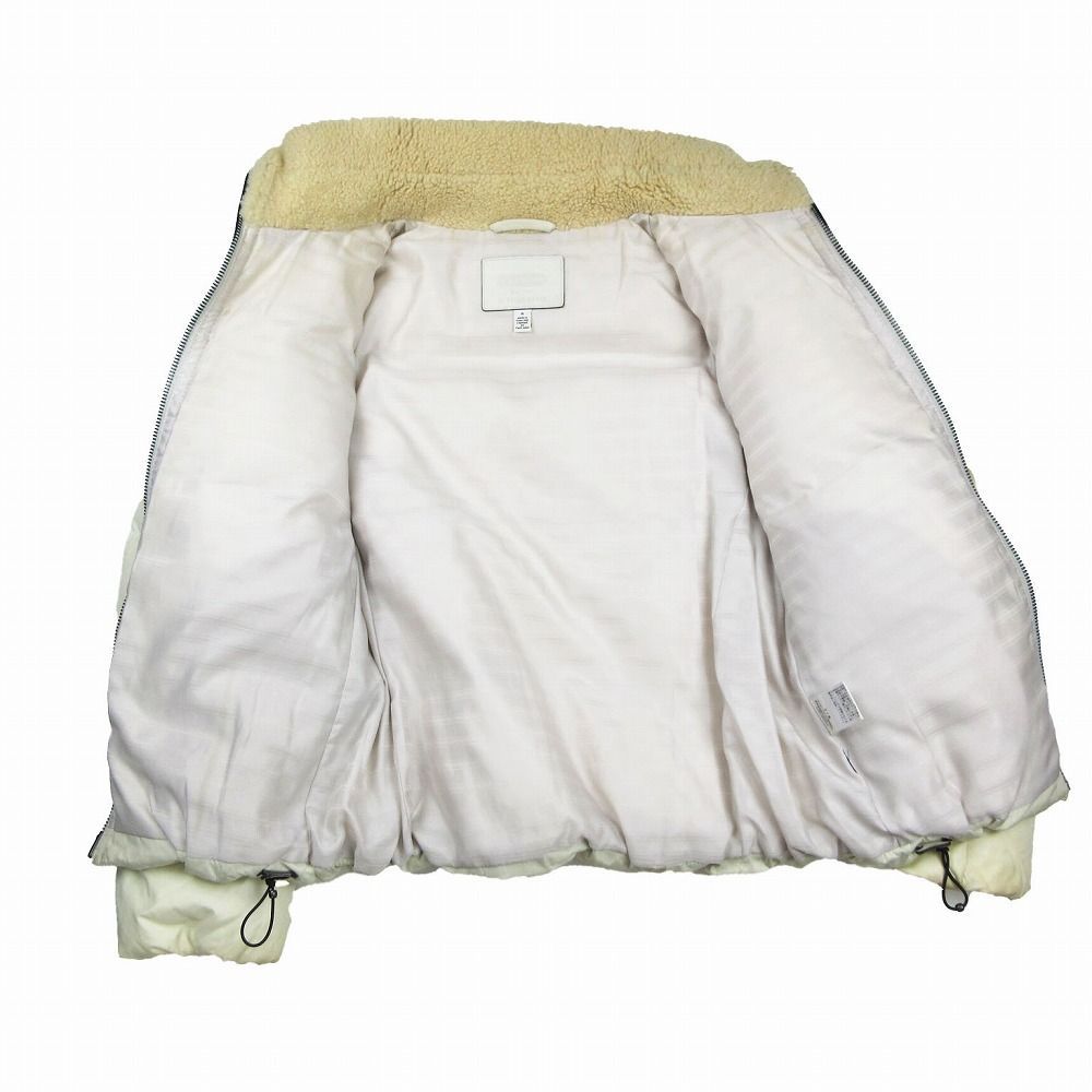 COACH コーチ ダウンジャケット ブルゾン レザー切替 ボア アウター