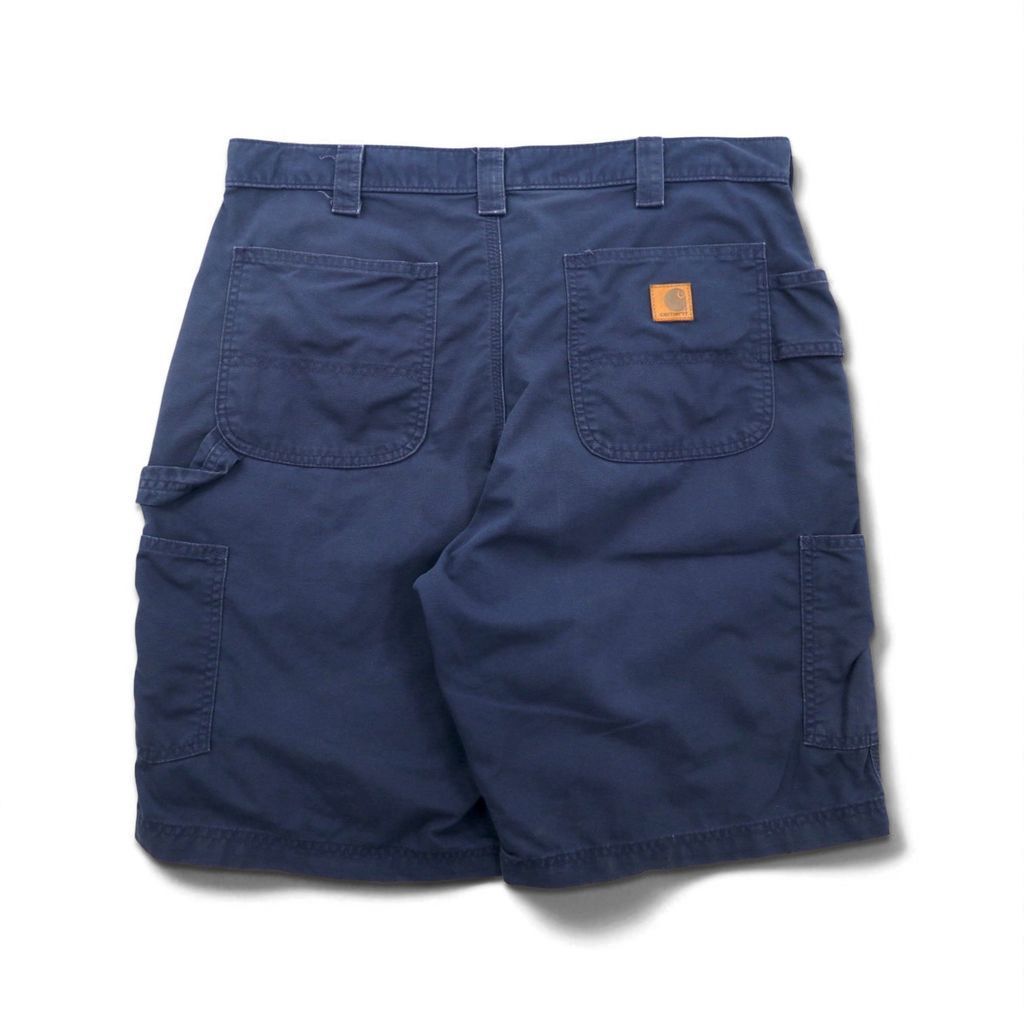 希少カラー carhartt USA製 ダックショーツ b24 BLU 34 00's Carhartt ダックペインターショーツ 