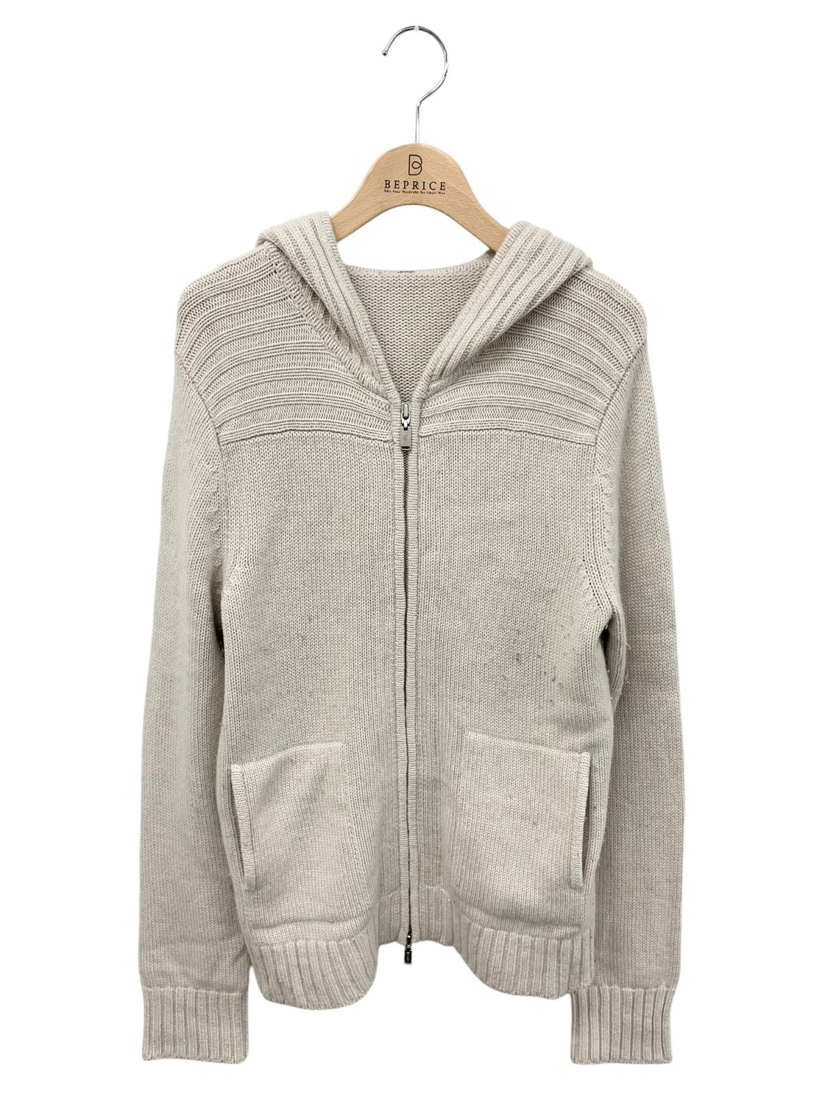 フォクシーブティック Cardigan Hoodie Cashmere 40106 カーディガン 40 ベージュ フード付き カシミヤ IT2O0EQXZQB0