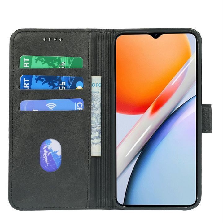 A21 ブラック手帳型スマホケース