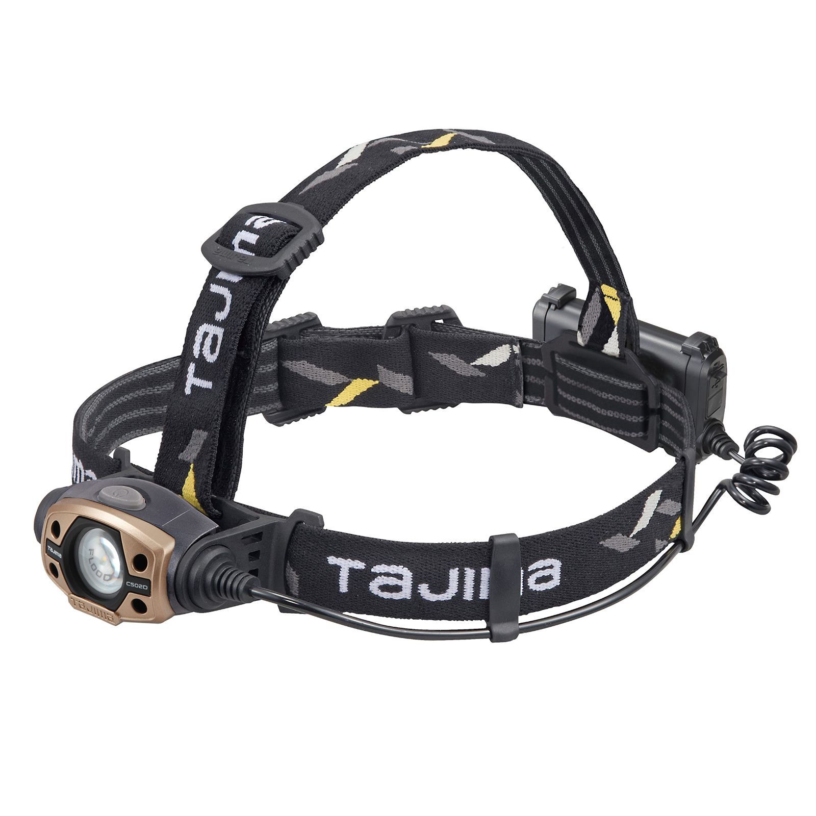 Size 最大500lm_Style 充電池1800mAh 単3形電池も使用可 _PatternName 手元作業に適した フラッド照射 TJMデザイン タジマ Tajima LEDヘッドライトC502Dセット LE-C502D-SP 充電池付 黒金