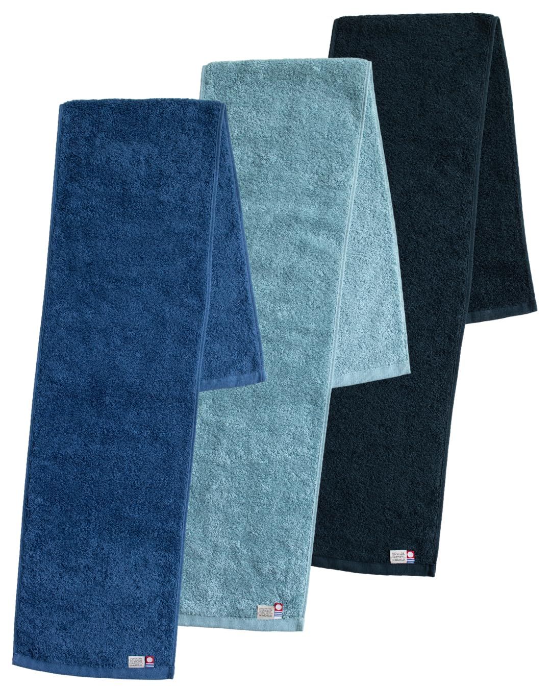 【在庫処分】2×11cm BUDDY 綿1% 3枚 今治タオル 日本製 マフラータオル スポーツタオル アソート タバラット