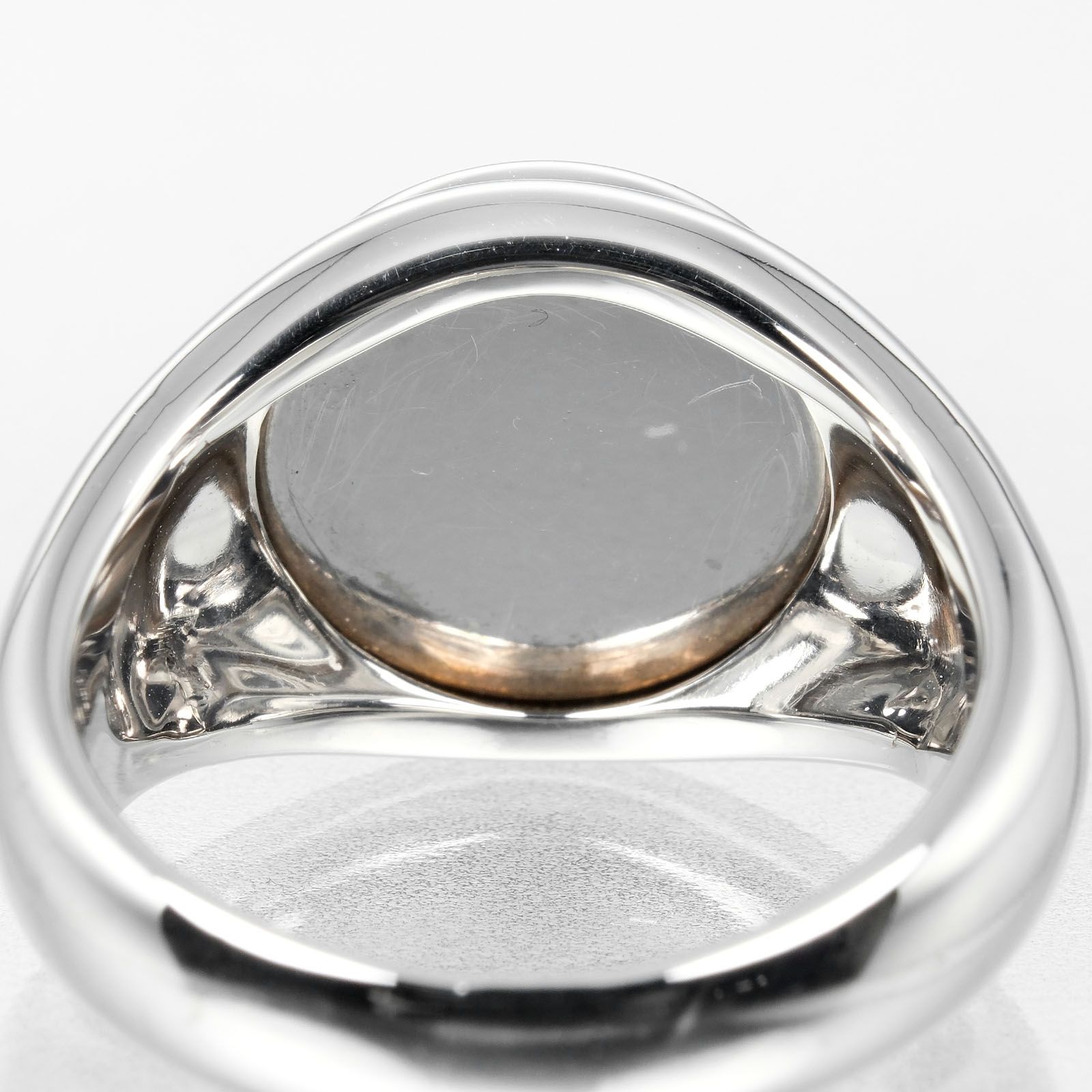 メンズ リング オニキス ホワイトゴールドk18 リング 指輪 婚約指輪 ダイヤ 18金 ダイヤ柄 菱形 フリーサイズ 男性 コントラッド 東京 送料無料 セール SALE BVLGARIブルガリ ブルガリ ブルガリ K18ホワイトゴールド×オニキス