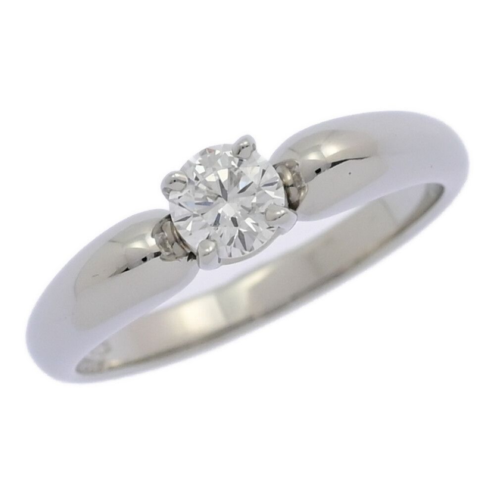 0.31ct Van Cleef ＆ Arpels ヴァンクリーフアンドアーペル 1P ダイヤモンドリング Pt950-4.7g 10号 #50 プラチナ 結婚指輪【♀】【N】【レディース】★■523516【中古】