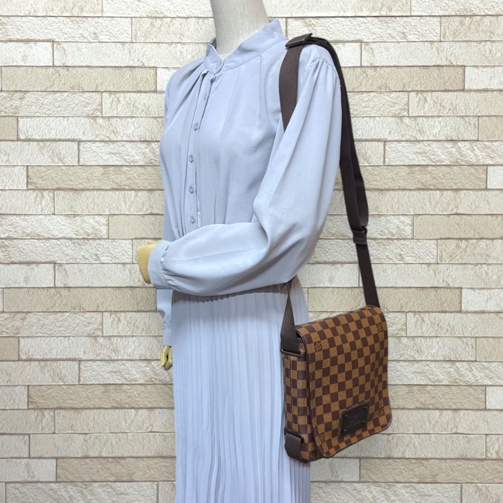 ルイヴィトン ブルックリンPM ダミエ ショルダーバッグ ダミエ