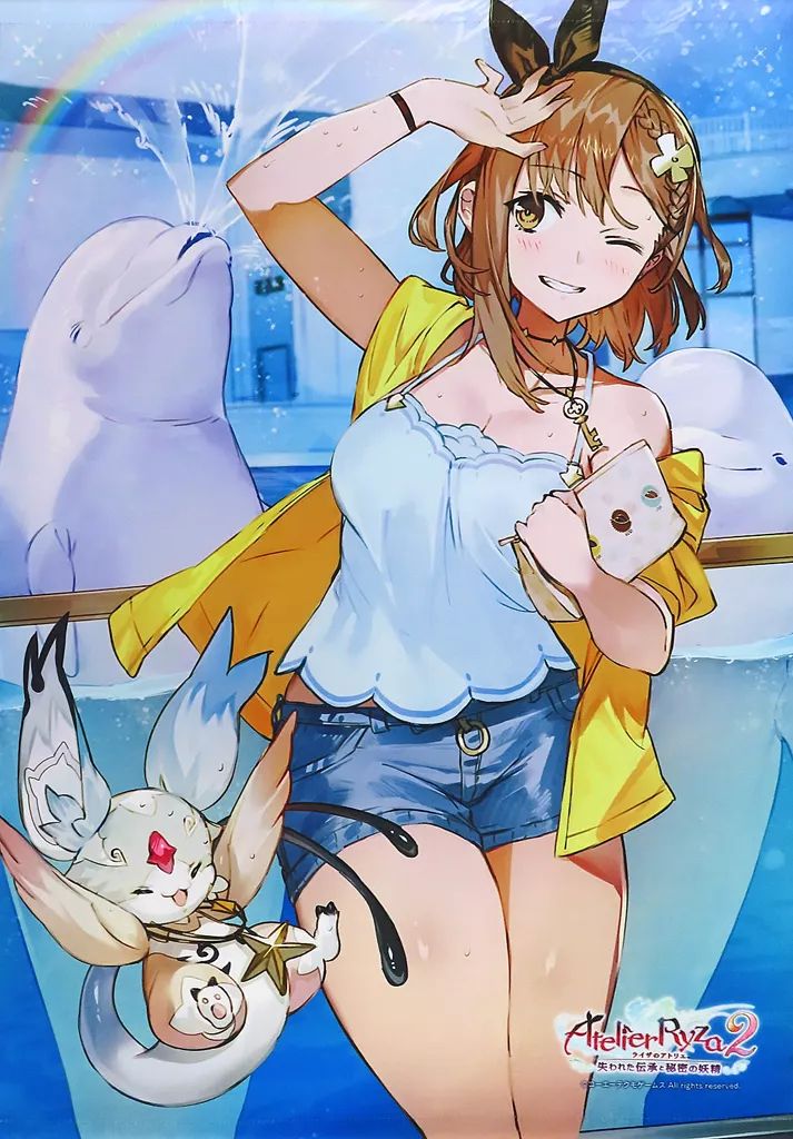 中古】タペストリー 水族館(ライザリン・シュタウト) B2ダブルスエード 