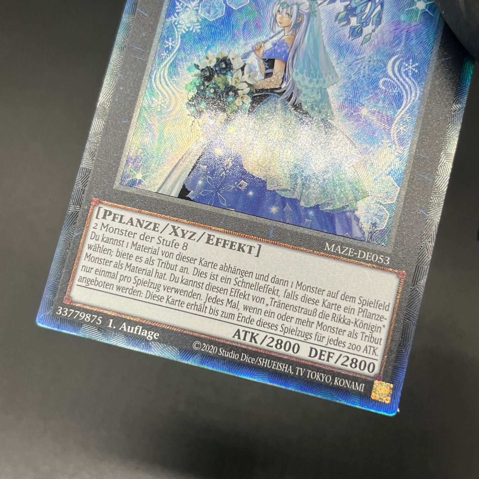遊戯王 ドイツ語版　PSA10　ティアドロップ　シクレア 遊戯王 ドイツ版 EU版 六花聖ティアドロップ コレクターズレア - メルカリ