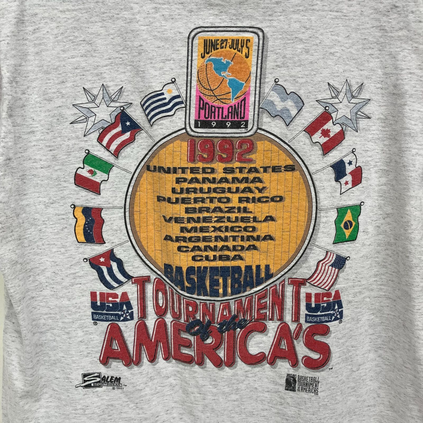 90s 1992 NBA ドリームチーム Tシャツ バルセロナオリンピック DELTA L USA製 - メルカリ