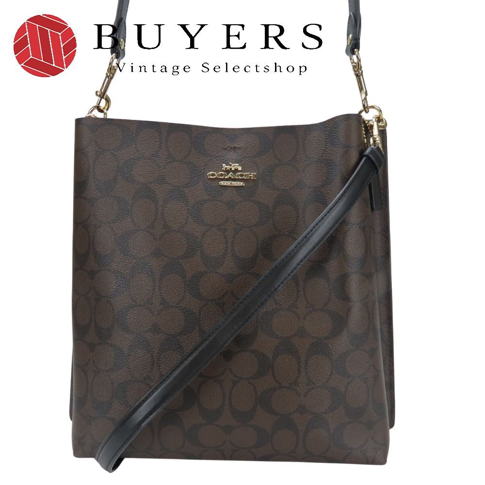 中古】 コーチ ショルダーバッグ モリー バケット CA561 シグネチャー