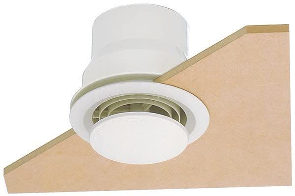 ユニックス 室内用製品 樹脂製 レジスター UFO100BWF 天井取付用 丸型レジスター サランネットフィルター付