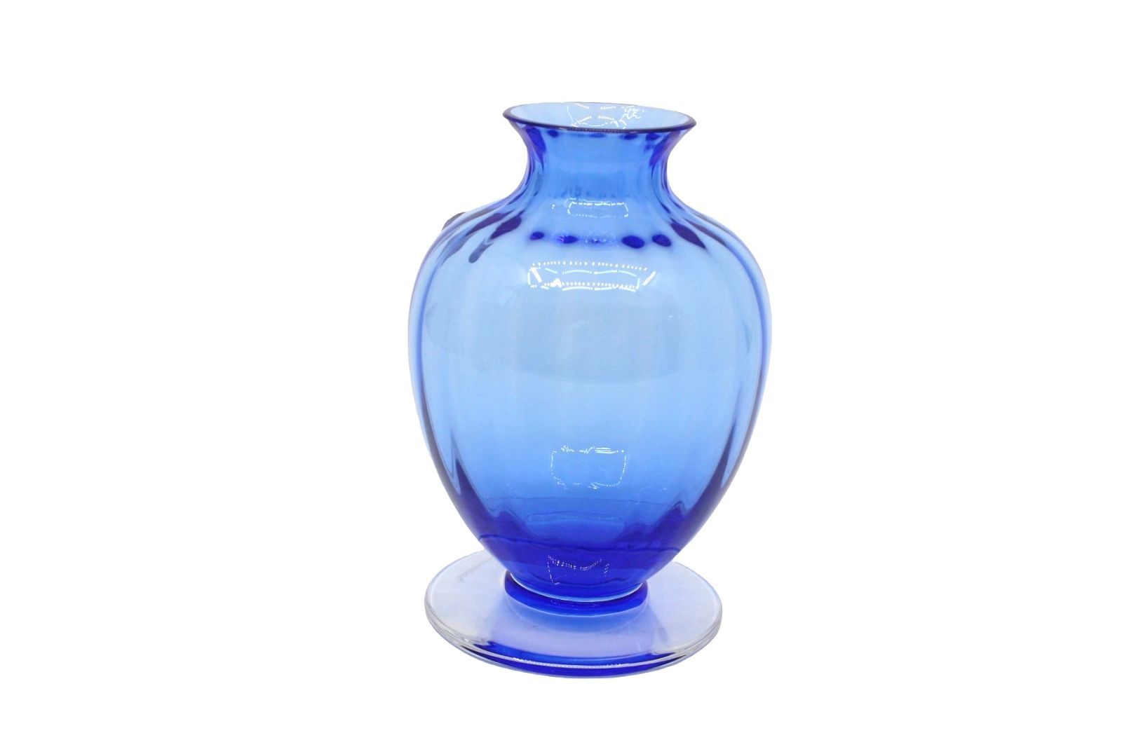Baccarat バカラ 花瓶　一輪挿し　ブルー バカラ 花瓶 ○ アクアレーユ 一輪挿し クリスタル フラワー