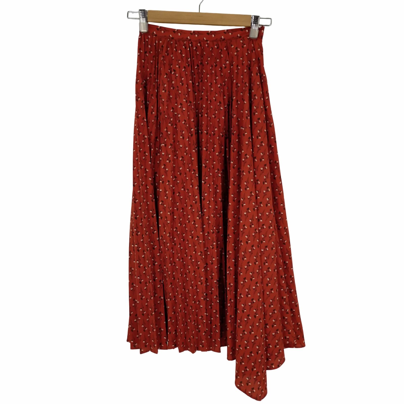 クラネ CLANE ストライプフラワー プリーツスカート レディース JPN：0