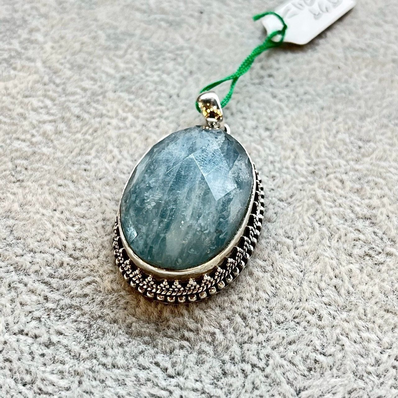 K刻印 61g 超巨大】ターコイズ ネックレストップ ペンダントトップ