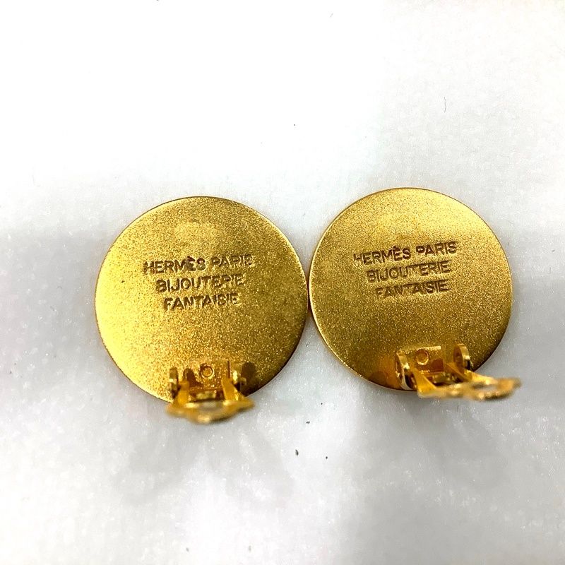 HERMES エルメス セリエ serie coin イヤリング GP ゴールド