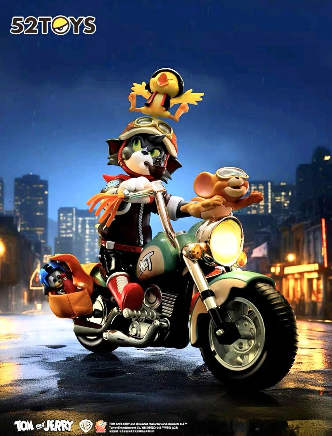 52TOYS】 TOM&JERRY トムとジェリー レトロバイク フィギュア 映画