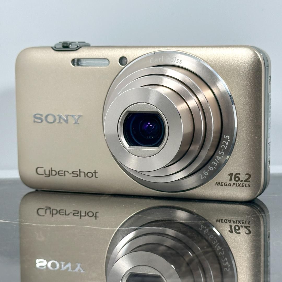 Sony Cyber-shot DSC-WX30 ゴールド デジタルカメラ ソニー サイバーショット コンパクトデジカメ コンデジ カメラ 動作品 広角25mm 光学5倍ズーム タッチパネル 感カラー レトロデジカメ◯