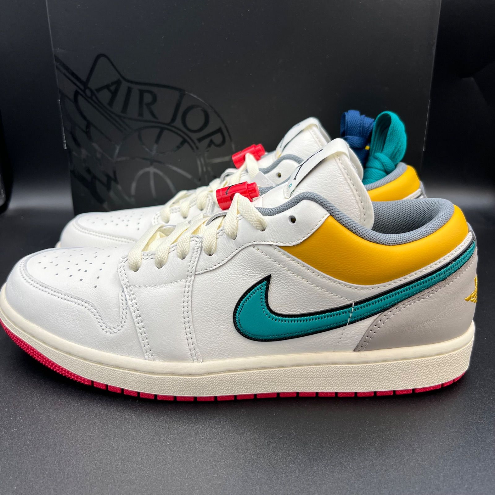 28cm Nike Air Jordan 1 Low PRM ナイキ エアジョーダン1 ロー PRM セイル|カシミア|カレッジグレー|ブレイブブルー HV4511-133 スニーカー
