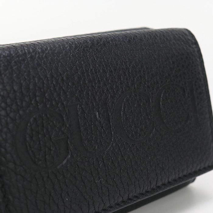 GUCCI グッチ ミニ ウォレット グッチ ロゴ GU90435 三折財布 レザー