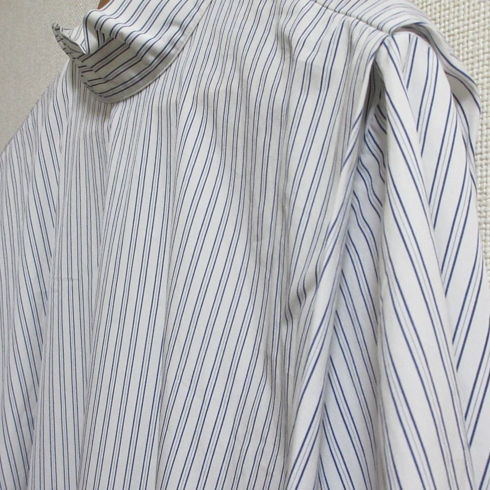 美品 GIVENCHY ジバンシィ ボウタイ付き ストライプ ロングドレス  