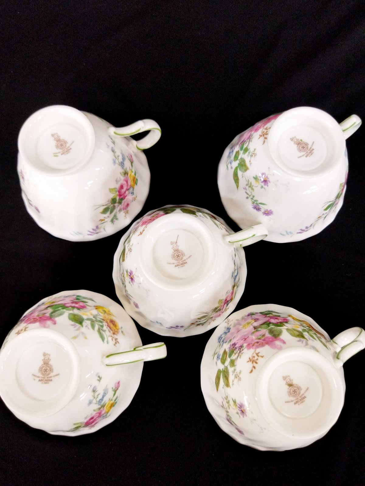 Royal Doulton ロイヤルドルトン カップ・ソーサー 花柄 アルカディア 