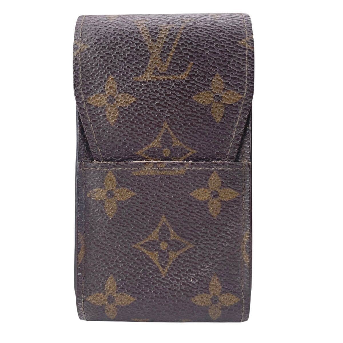 LOUIS VUITTON ルイ ヴィトン エテュイ シガレット M63024 モノグラム キャンバス ブラウン シガレットケース 25031587 RD