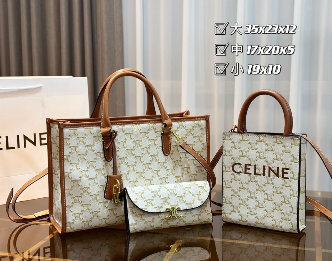 ✨極美品 セリーヌ3点セットコンボパック✨Celine セリーヌ ショルダーバッグクロスボディバッグハンドバッグウォレット3点セットコンボパック