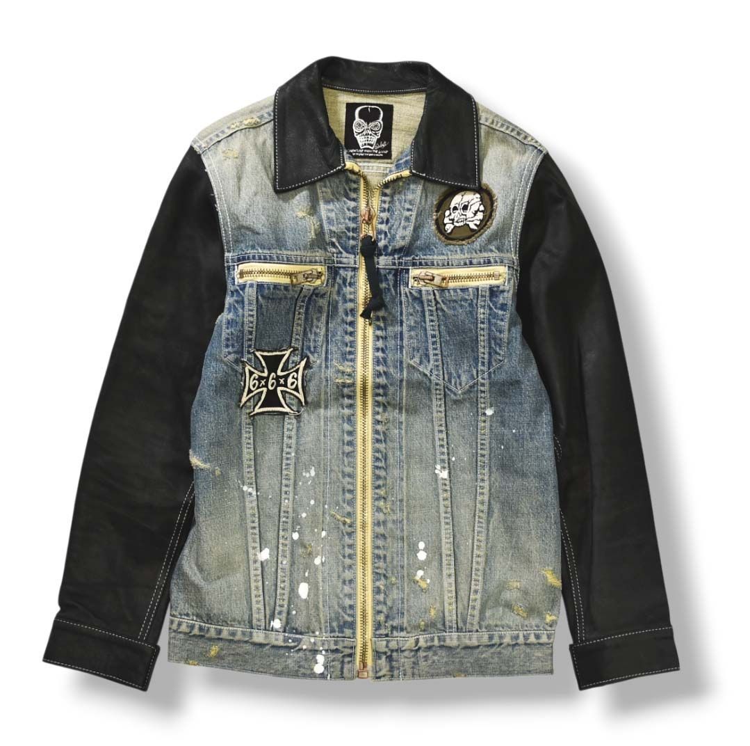 CREATURE FROM THE LIVING デニムジャケット M 中古美品 未使用】 クリーチャー フロム ザ リヴィング CREATURE FROM THE