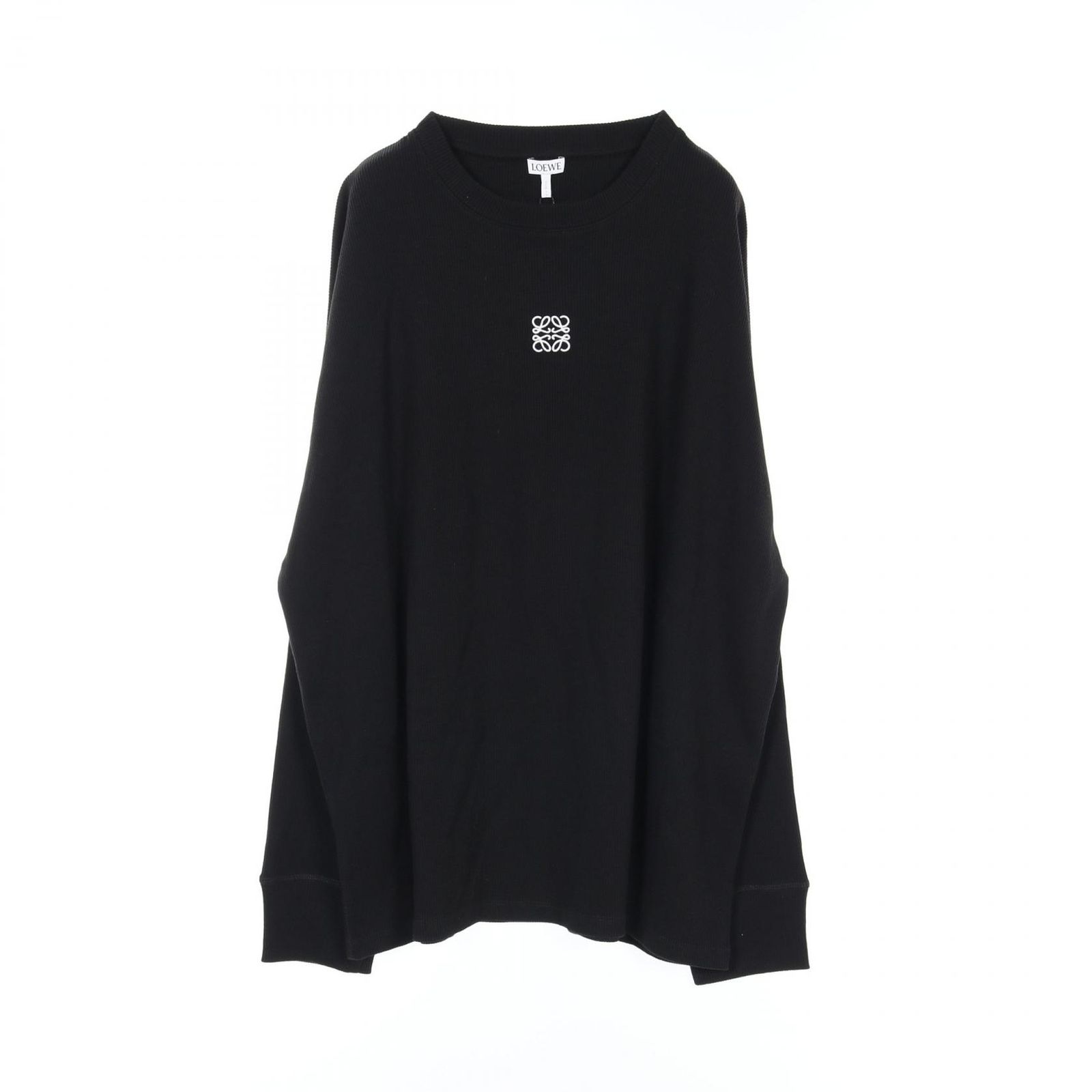 ロエベ　アナグラム　カットソー　ブラック　s LOEWE / ロエベ | アナグラム ロゴ スリット オーバー Tシャツ