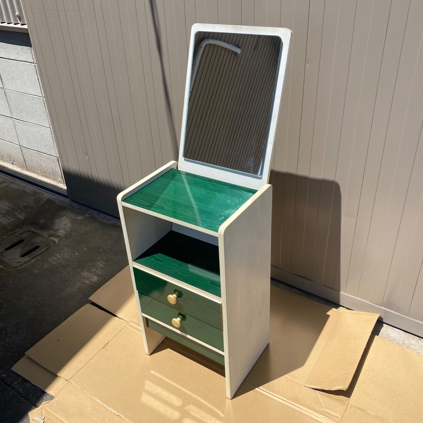 昭和レトロ ドレッサー 鏡台 鏡 ミラー チェスト レトロポップ