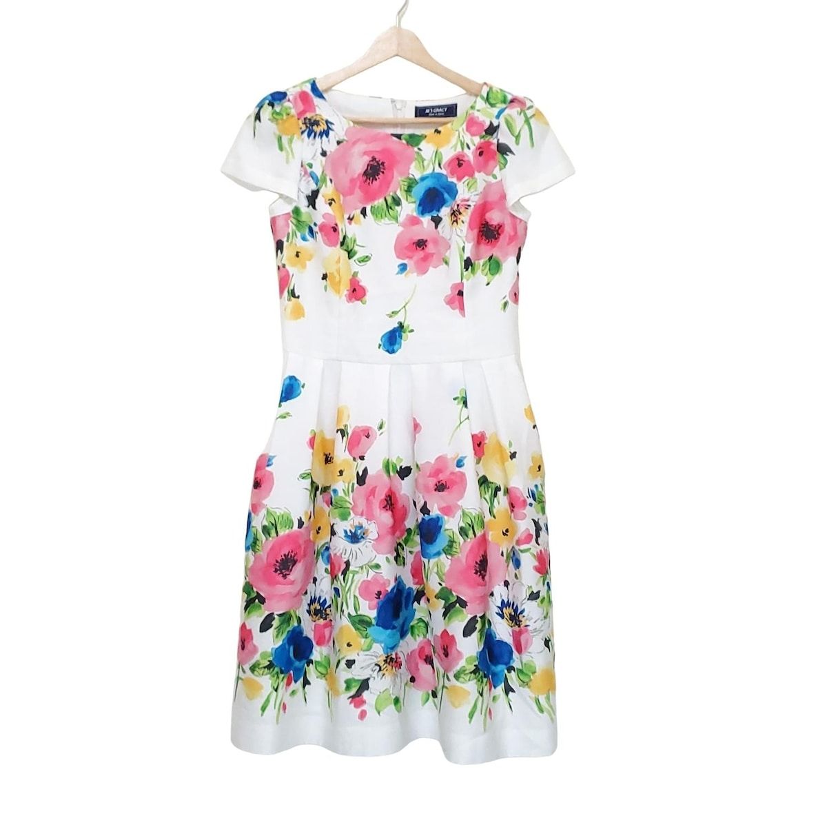 みくり！✨美品✨エムズグレイシー ワンピース XL サイズ42 フラワー みくり様専用！✨美品✨エムズグレイシー ワンピース XL サイズ42 フラワー