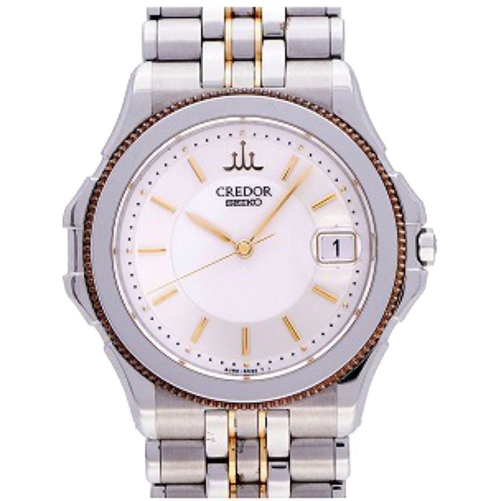 セイコー クレドール パシフィーク 8J82-6A20 クオーツ 腕時計 K18/SS  