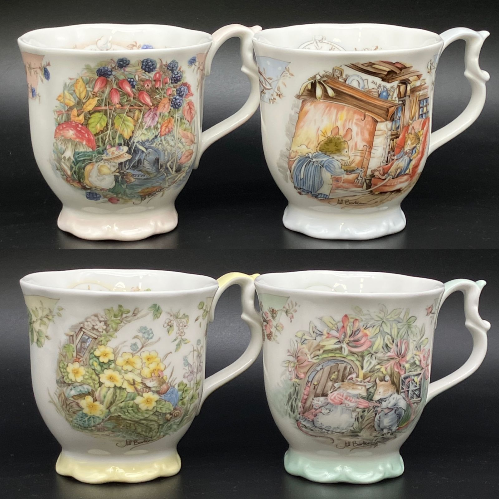 ロイヤルドルトン　  マグカップ春夏秋冬 ヴィンテージ イギリスで買い付けた ロイヤルドルトン ブラン