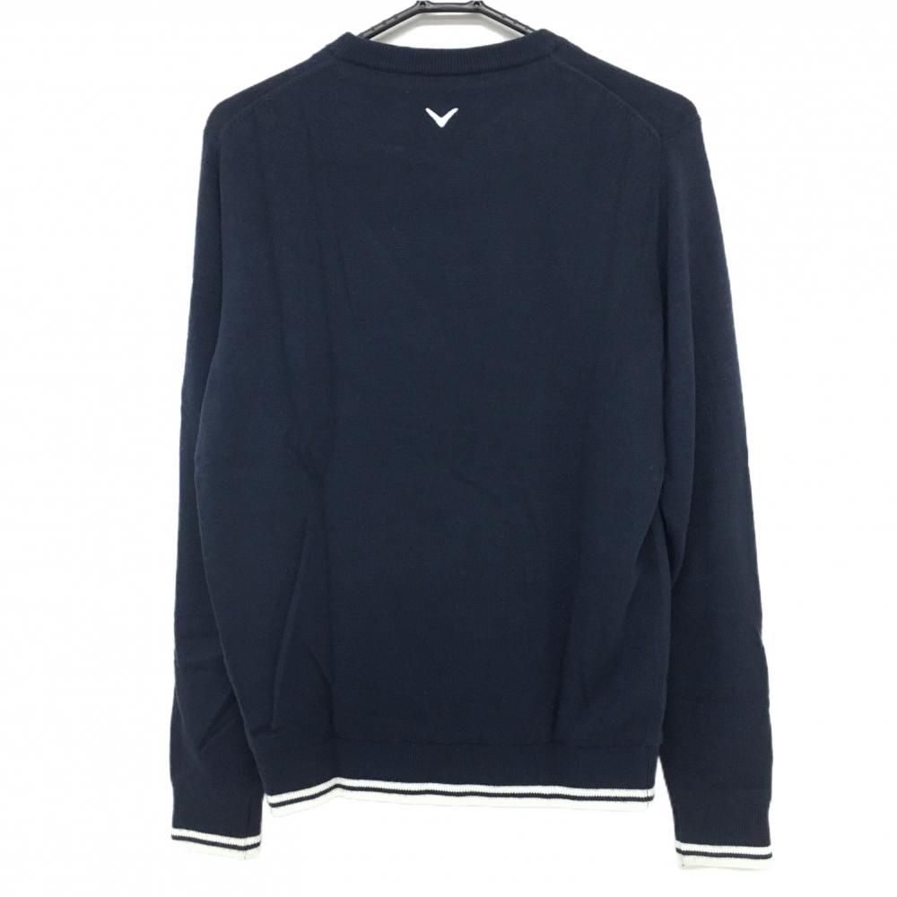 爆買い，新作 SALE価格【美品】キャロウェイ セーター ネイビー×白