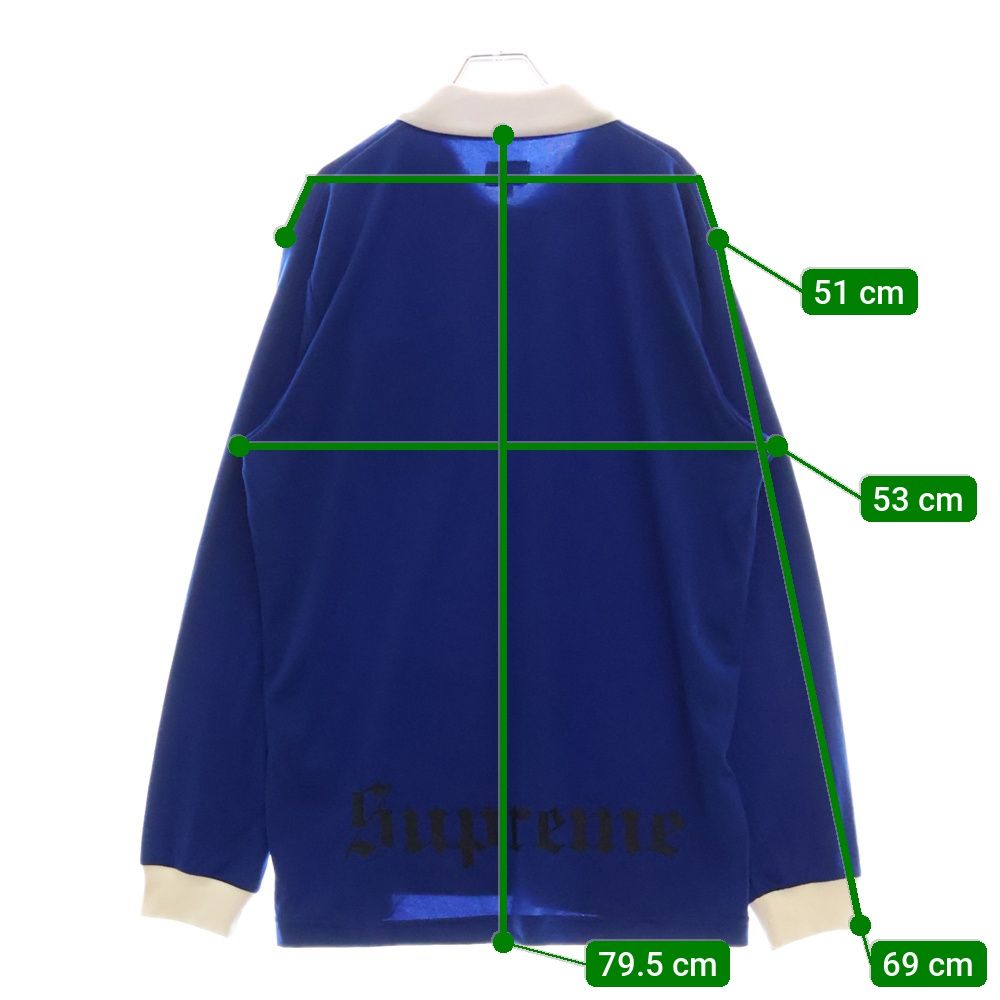 ウェア Supreme 16aw Sideline L/S Polo Supreme Striped Velour
