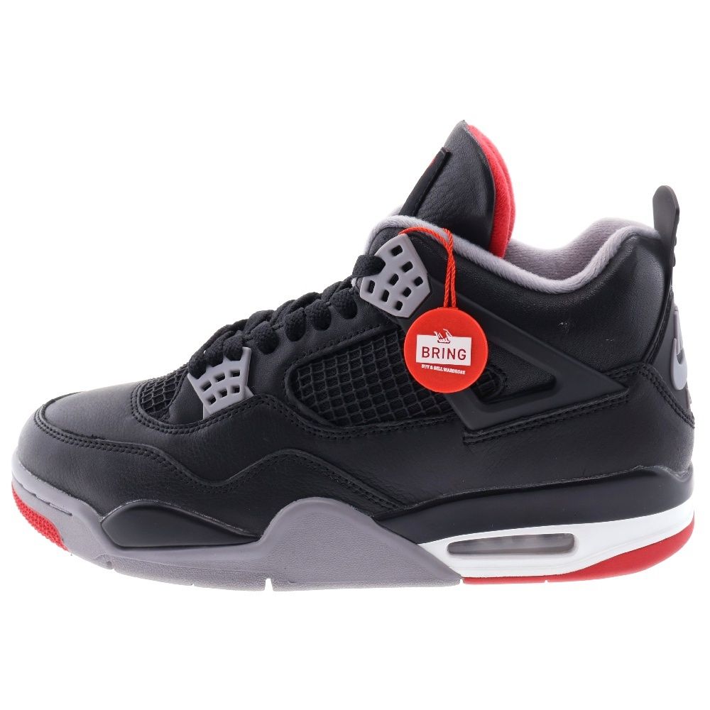 NIKE (ナイキ) AIR JORDAN 4 RETRO BRED REIMAGINED エアジョーダン レトロ ブレッドリイマジンド ハイカットスニーカー ブラック/レッド US10/28cm FV5029-006