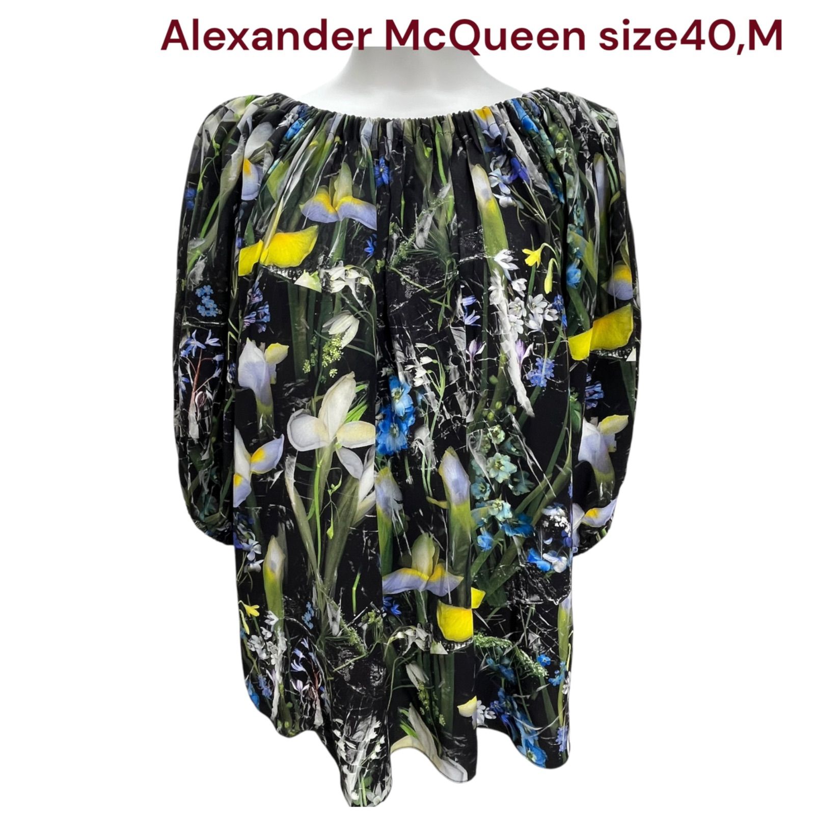 美品 アレキサンダーマックィーン Alexander McQueen フローラル