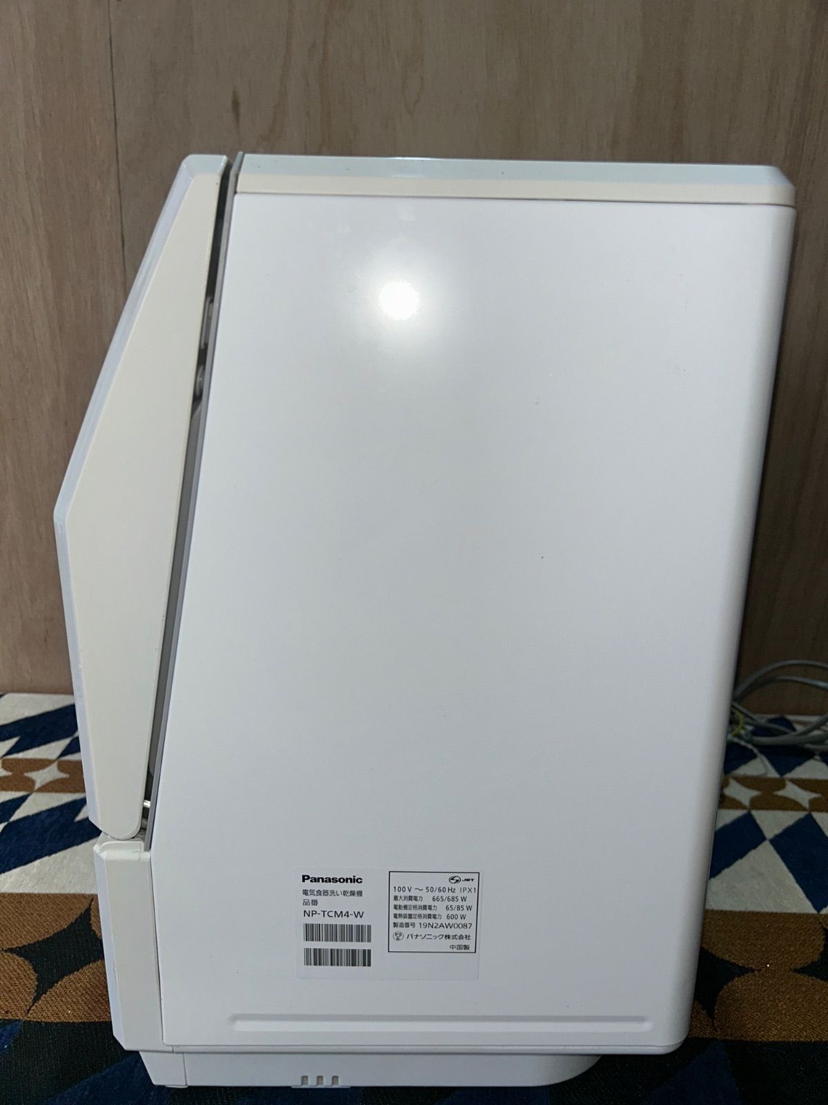 Panasonic 篭気食器洗い乾燥機 NP-TCM4-W 2019年製 - メルカリ