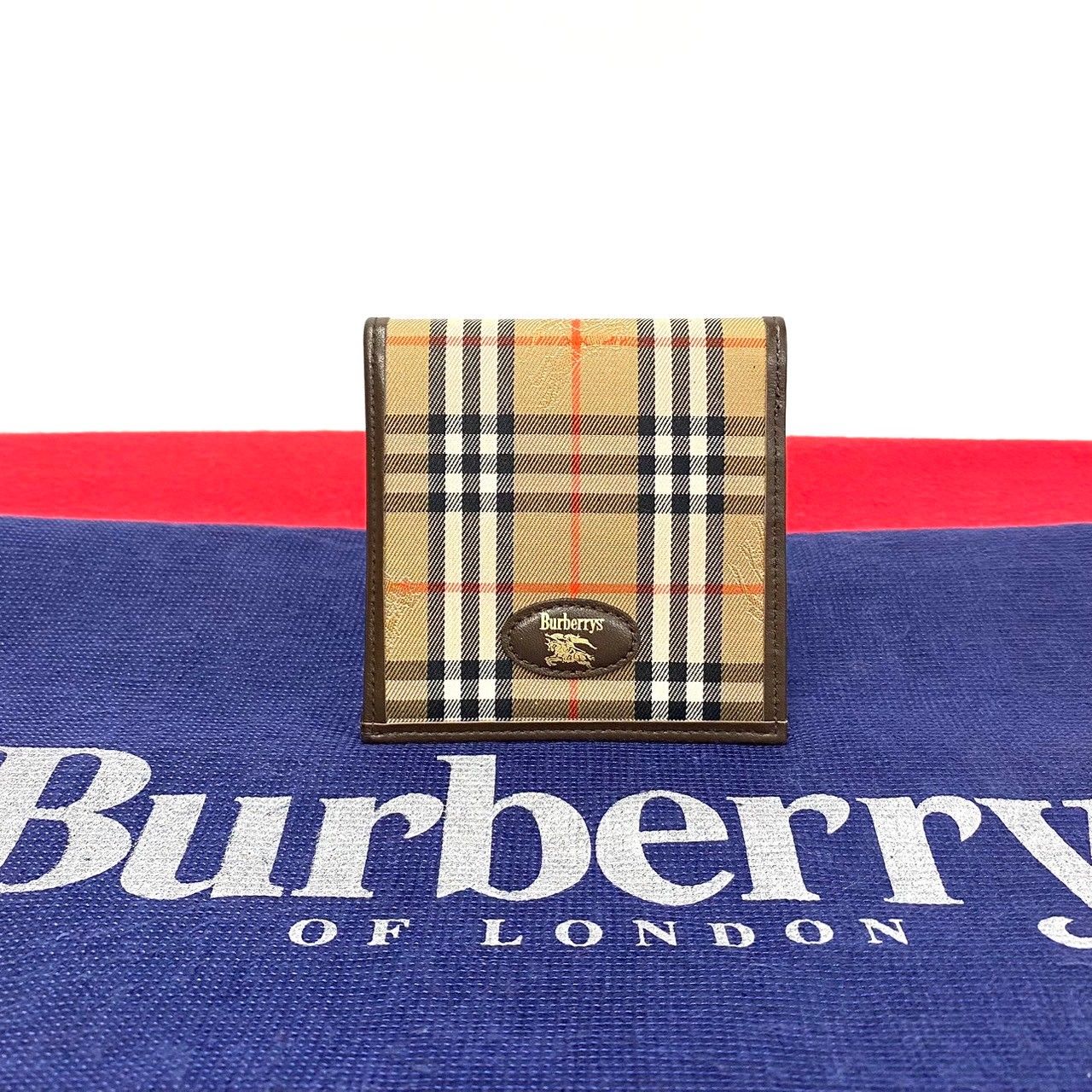 Burberrys／バーバリー ノバチェック柄 キャンバス／レザー ショルダー
