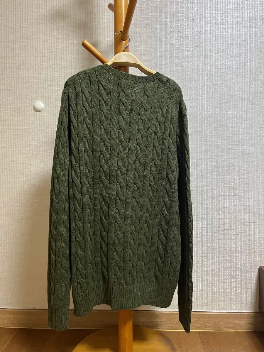 ポロ Ralph Lauren ラルフローレン ケーブル編み カーキ カラー ニット セーター