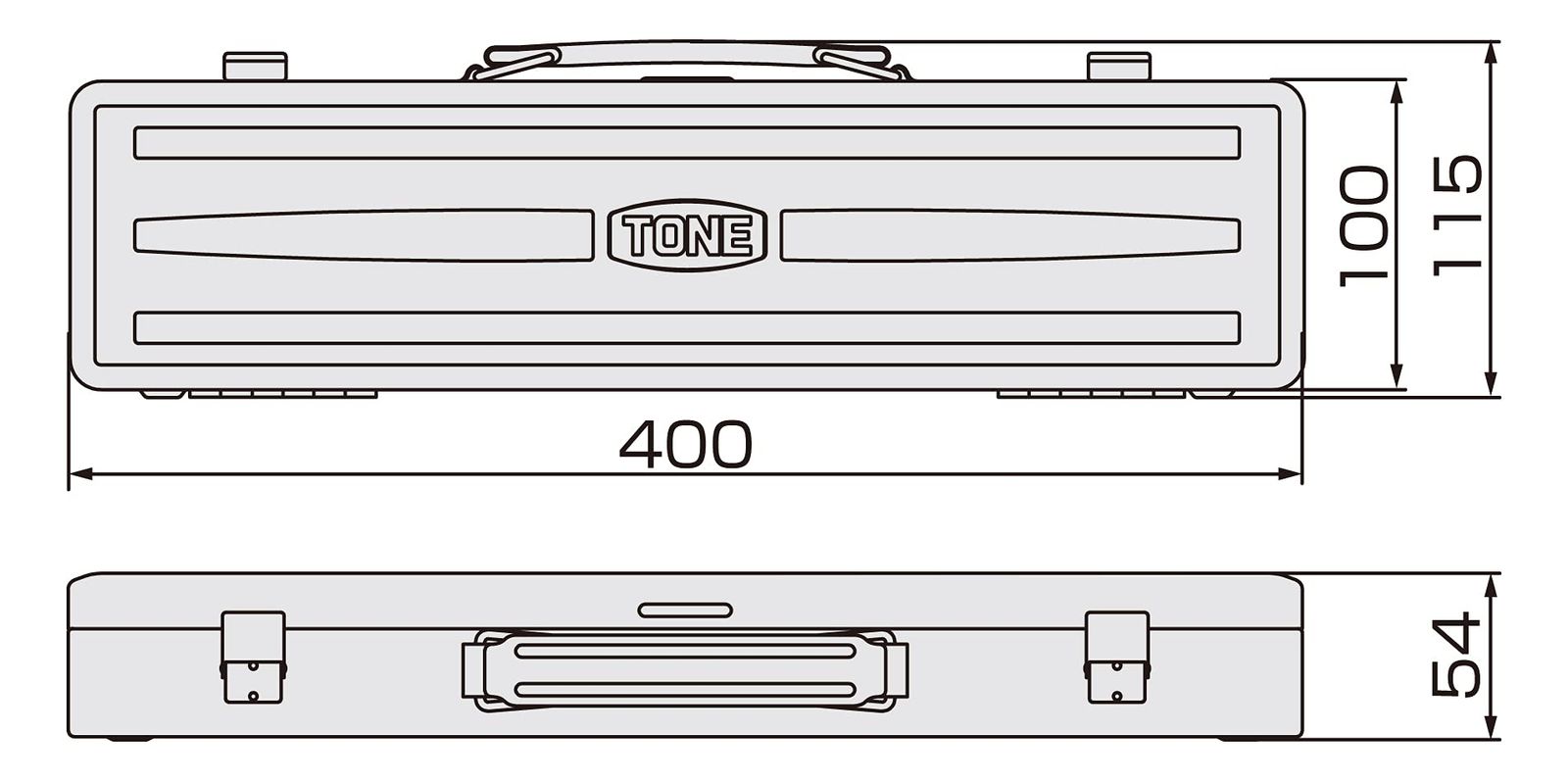 CS100BK コンビネーションスパナセット ブラック トネ TONE 内容10点