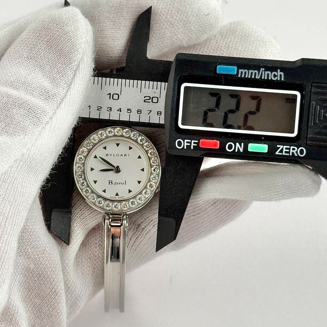ブルガリ ビーゼロワン BZ22S ダイヤベゼル バングル 新品電池