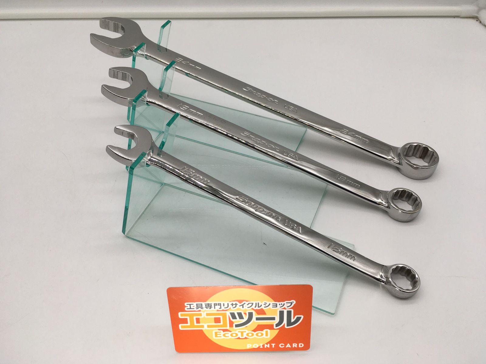 現状品 〇Snap-on|スナップオン コンビネーションレンチ ３本セット 24 19 16 ITCDKJBGASZM エコツール豊田インター店 M01