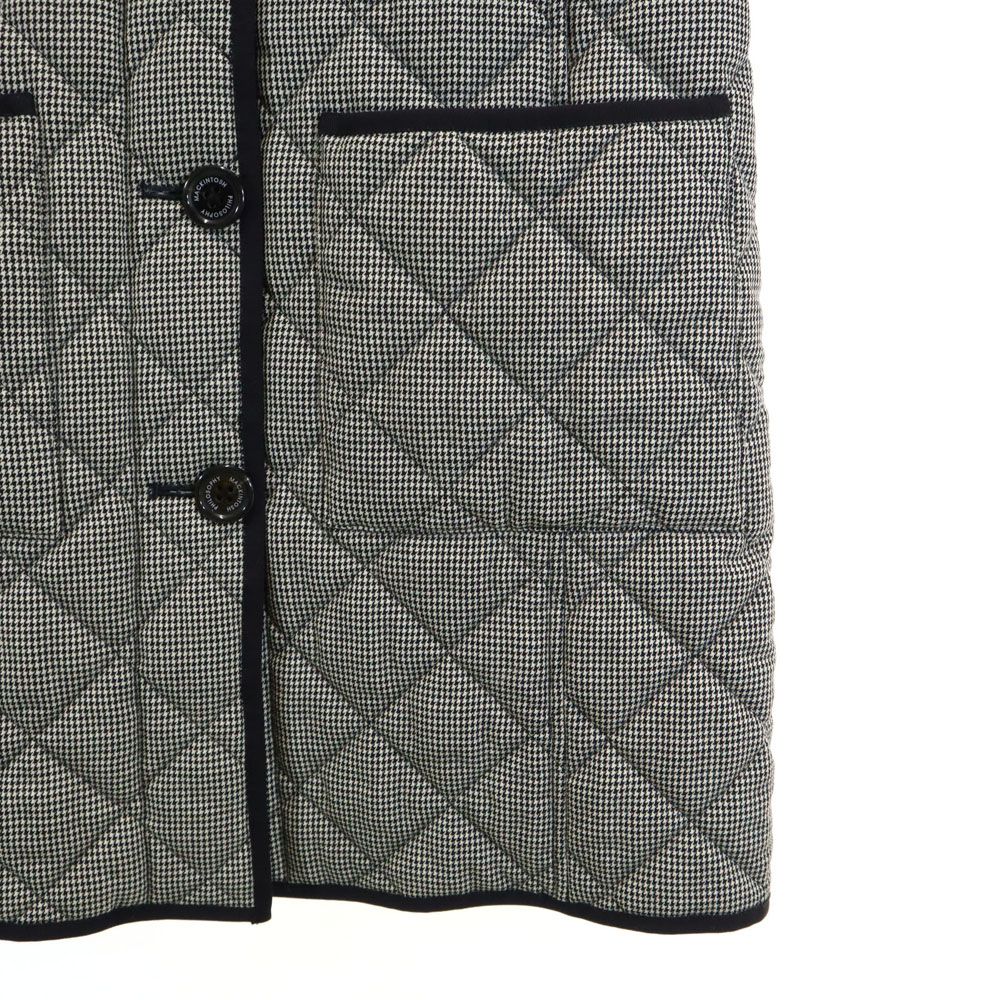 マッキントッシュフィロソフィー ハウンドトゥース柄 キルティングコート 36 MACKINTOSH PHILOSOPHY 千鳥格子 中綿入り レディース マッキントッシュフィロソフィー ハウンドトゥース柄 キルティング