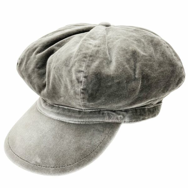 クリスチャン ディオール 帽子 キャスケット コットン グレー サイズ10A キッズ Christian Dior ハット アパレル ファッション小物 服飾小物 小さいサイズ 子供 ジュニア C.Dior