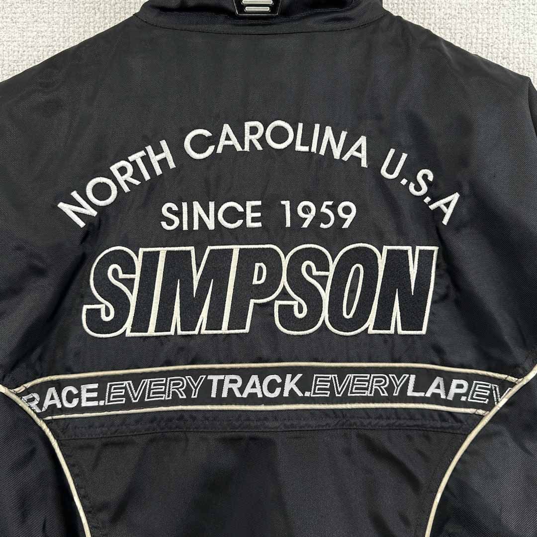 SIMPSON◇ブルゾン シンプソン 無地 ブラック系 刺繍 メンズ サイズ L