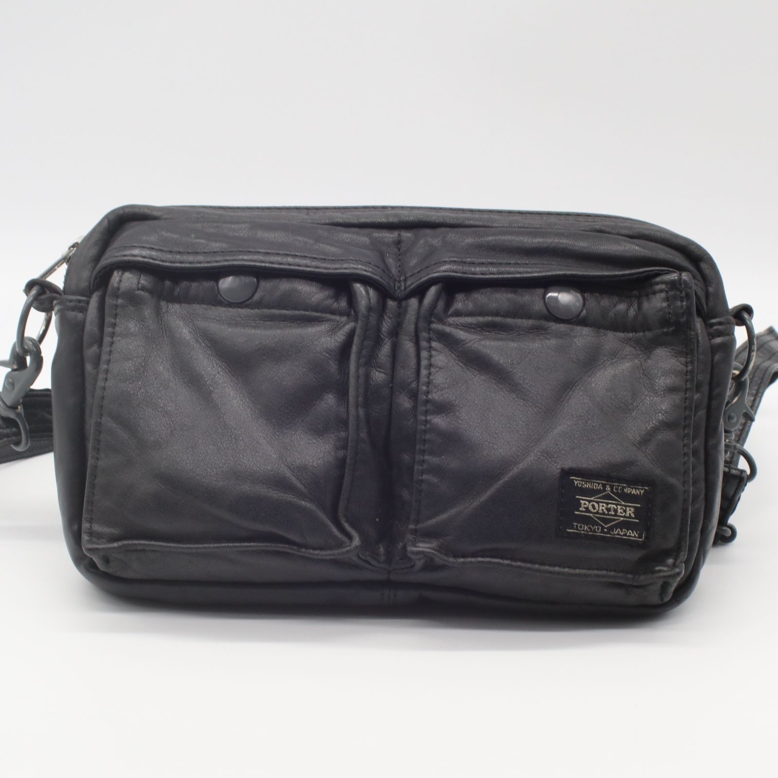 レア品】PORTER ポーター タンカー レザーモデル ショルダーバッグ 