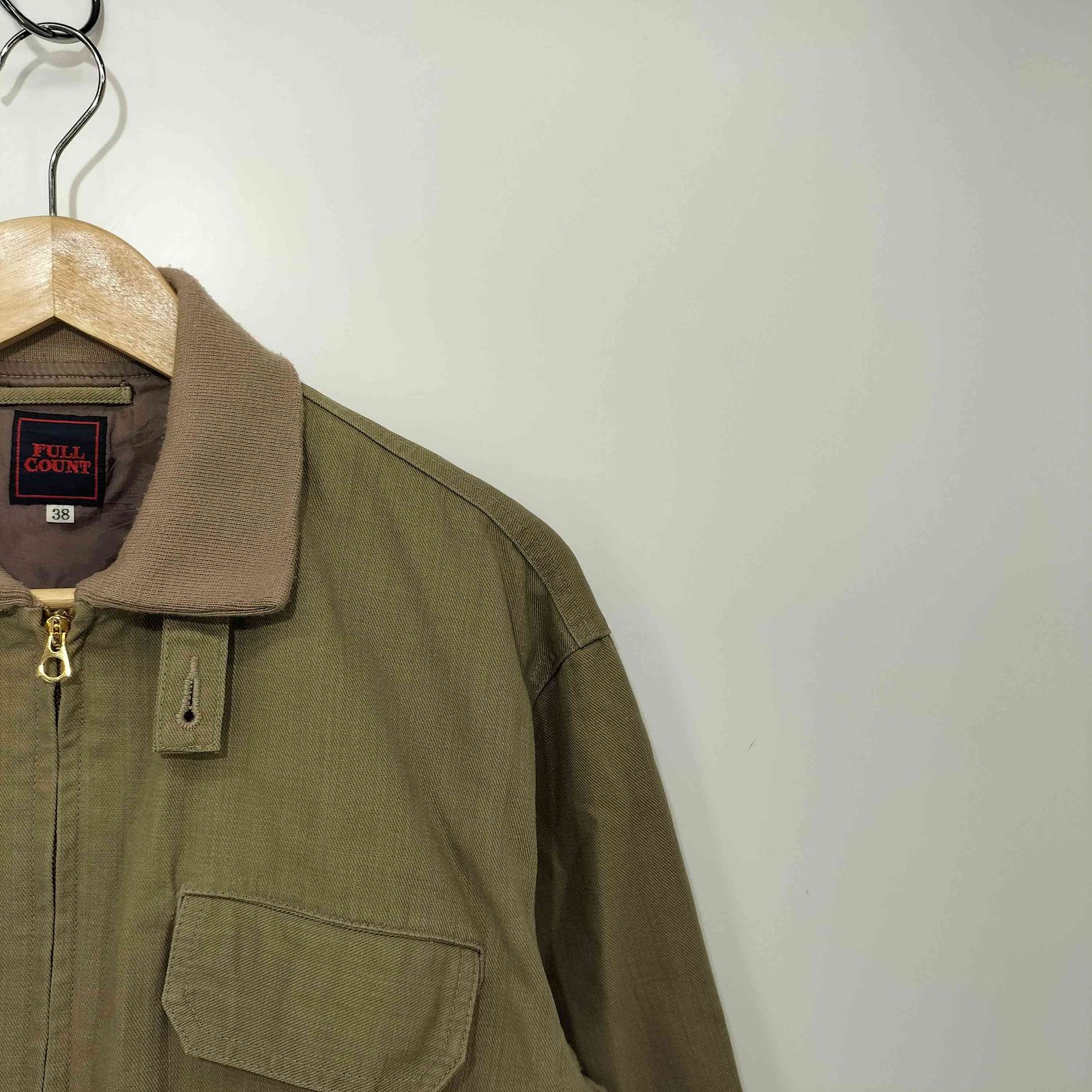フルカウント FULLCOUNT キャンバス フライトジャケット メンズ US：38