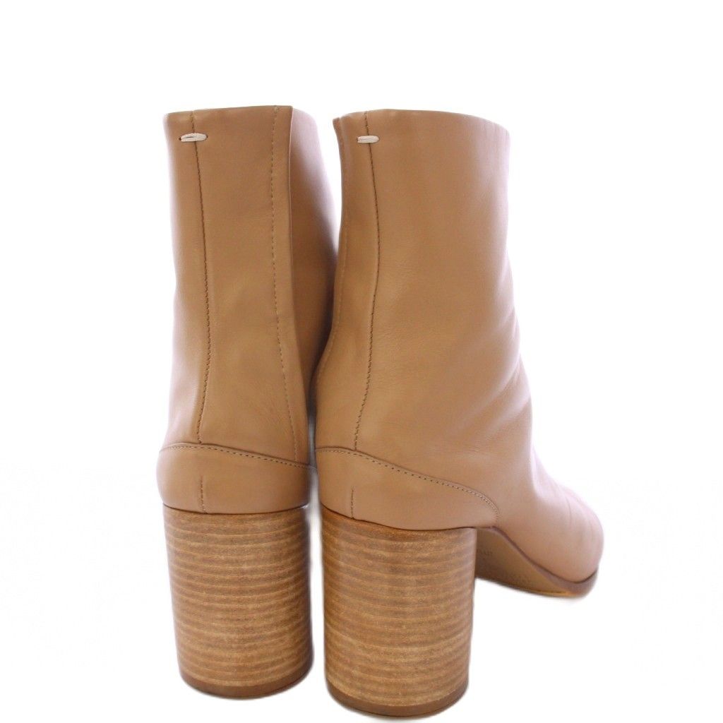 国内発送 メゾンマルジェラ タビショート レザーブーツ ベージュ Maison Margiela MAISON MARGIELA メゾンマルジェラ 22