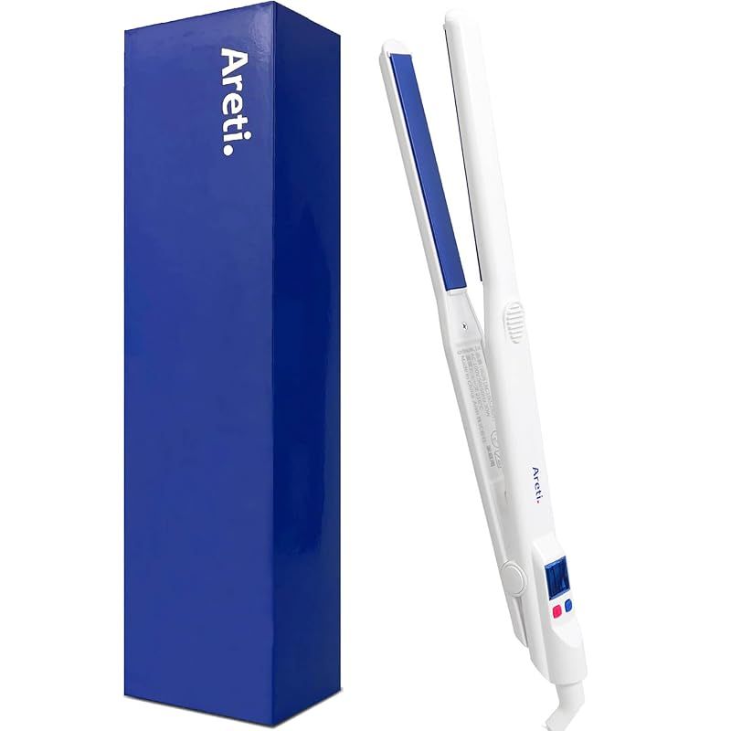 Areti アレティ ヘアアイロン 15mm ハイクオリティモデル ストレート カール 2way 前髪 メンズにも 急速加熱 24段階の温度調整 海外対応 i628BL 0
