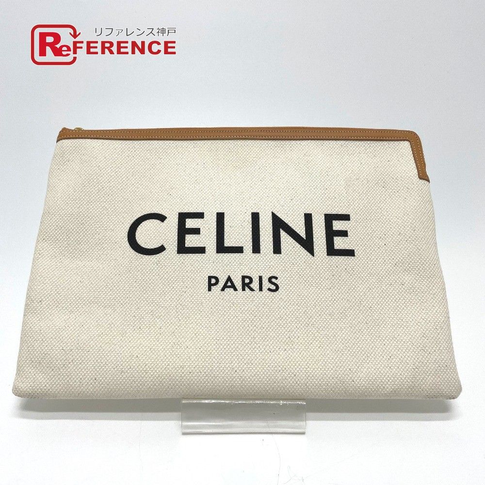 CELINE セリーヌ クラッチバッグsulky logo ラージポーチ